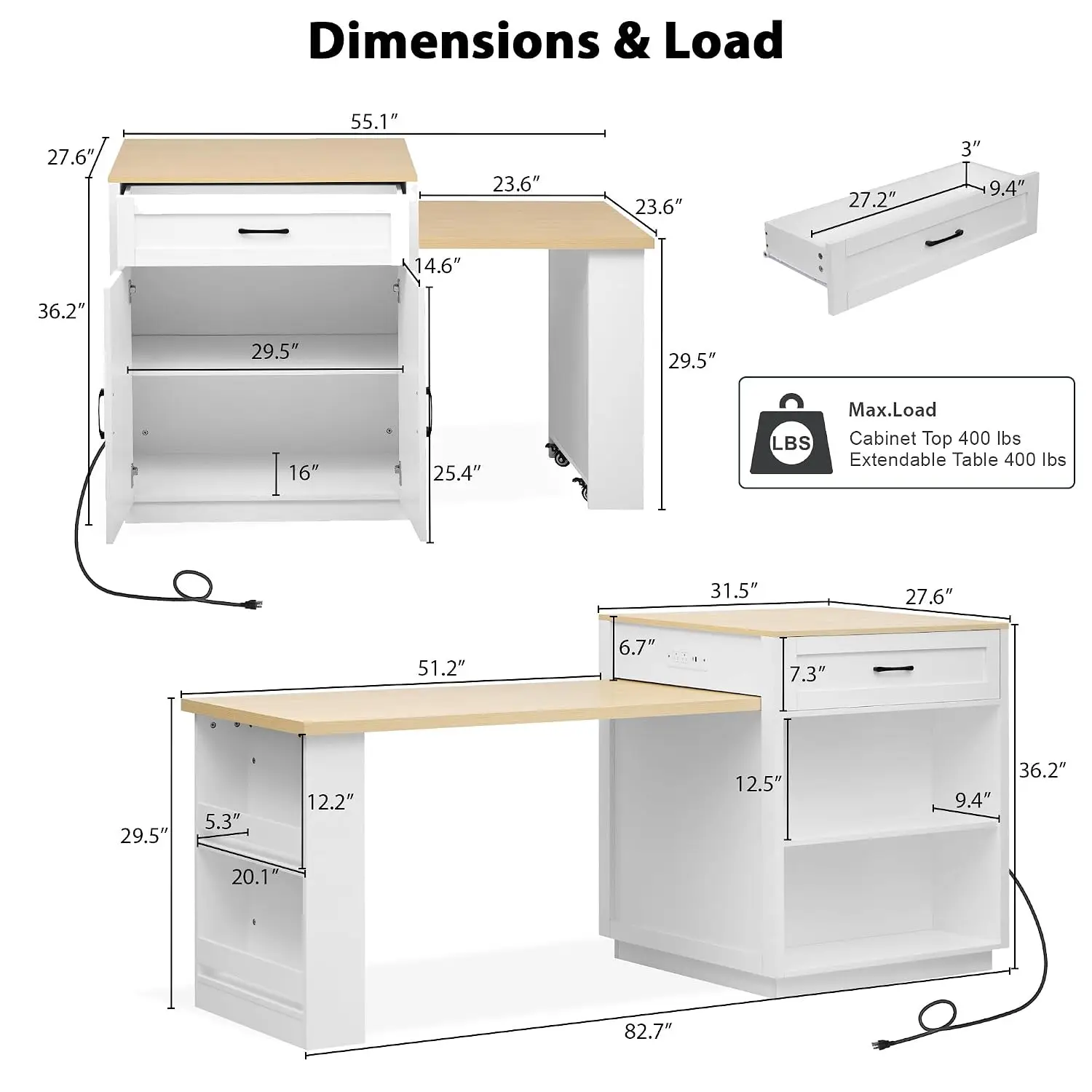 Thumbnail 2 - #9 Best Rated Extendable Dining Tables to Buy in 2026