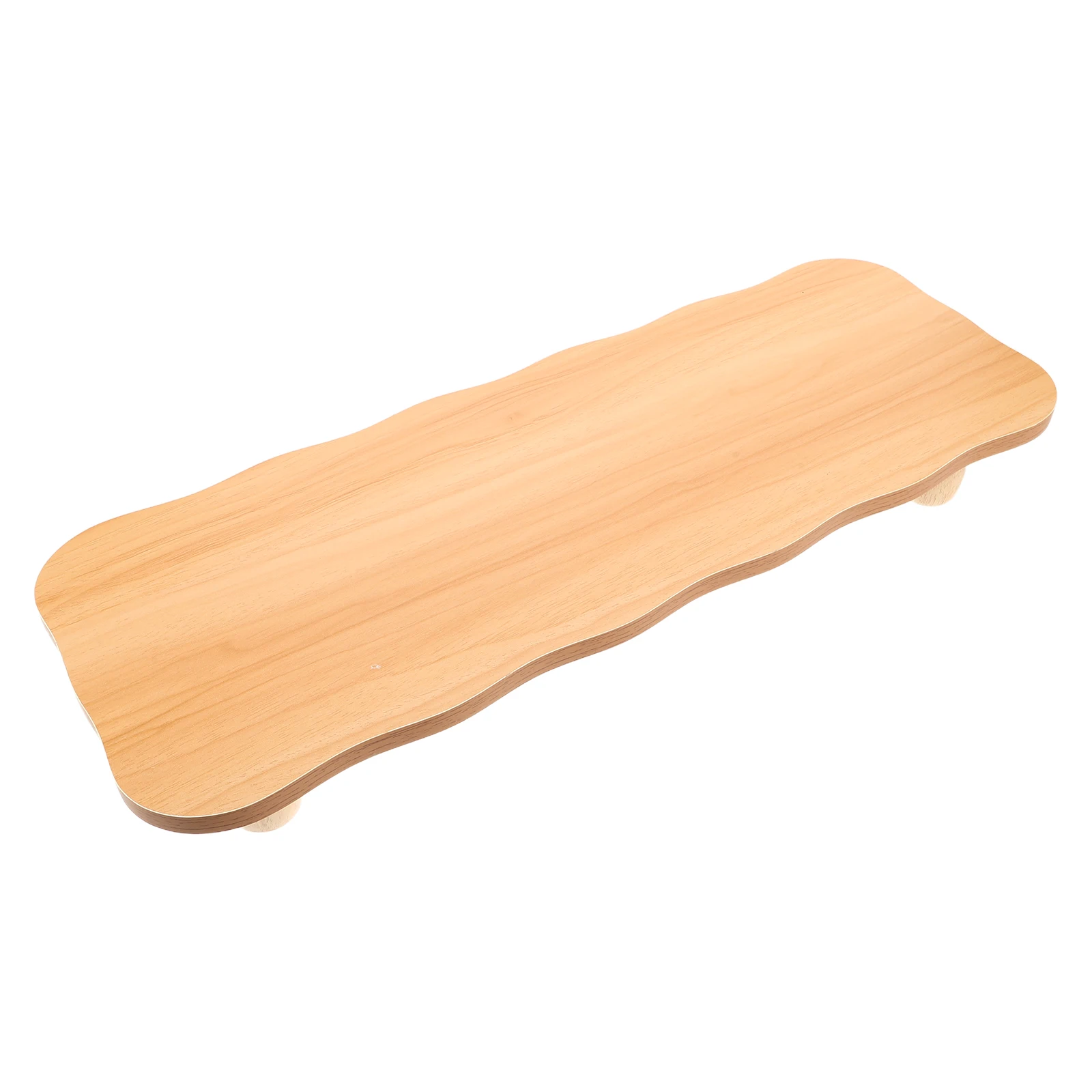 

Monitor Stand Computer Riser Desk Risers for Monitors Wooden Desktop Office Bamboo Shelf Gaming Display Storage Organizer
