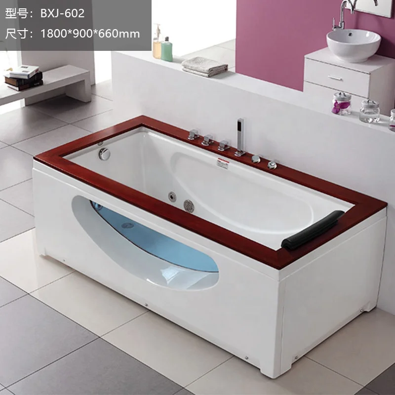 

STLFQianshengjia Bathtub Home Homestay Massage Surfing Intelligent Thermostatic Bathtub Embedded Villa