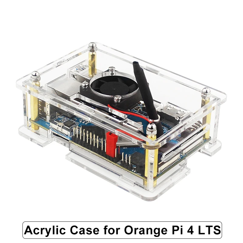 Penutup Shell Kotak Bening Box Box Box Box Box At Orange Pi 3 LTS / Orange Pi 4 LTS