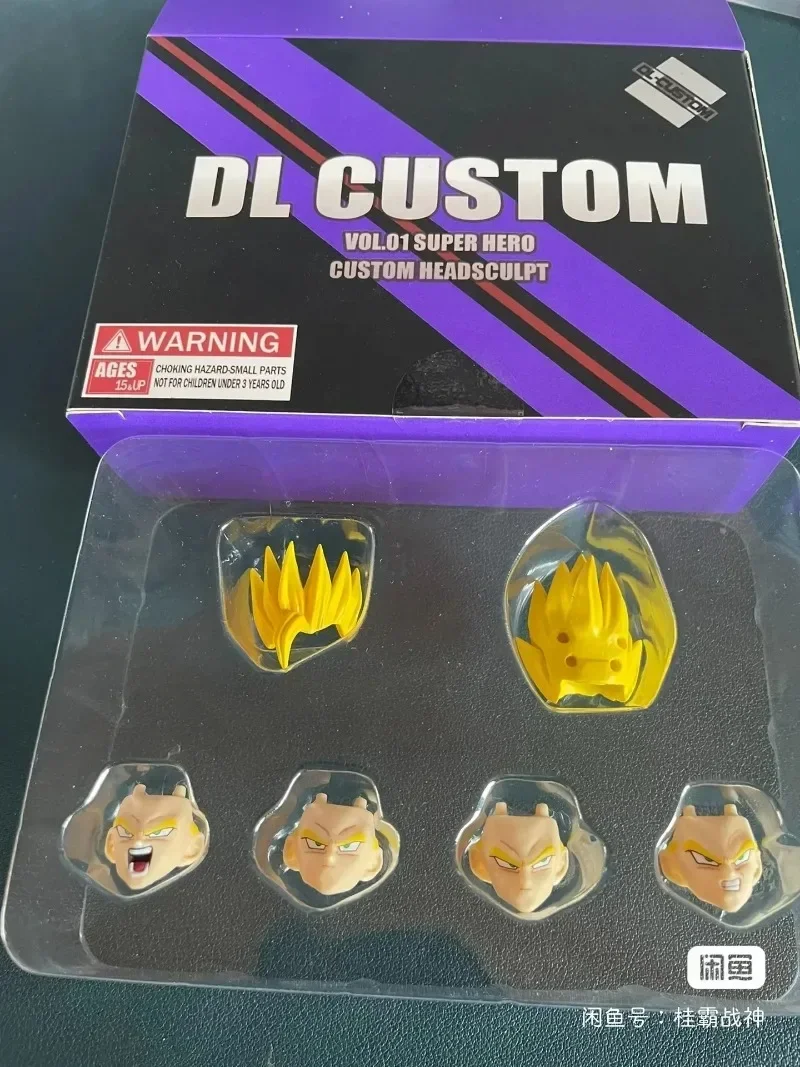 Em estoque demoníaco ajuste dragon ball terno goku vegeta super cabeça de corrida conjunto escultura amarelo acessórios para o cabelo pacote brinquedos