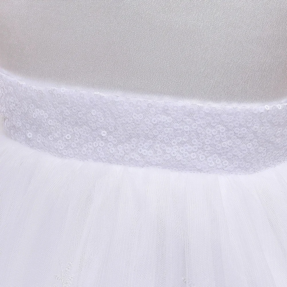 Newborn White Baptismal Costumes Backless Bowknot Princess Dress For 1st Birthday Baby Girl Clothes Toddler Girls Party Dresses - view 5
