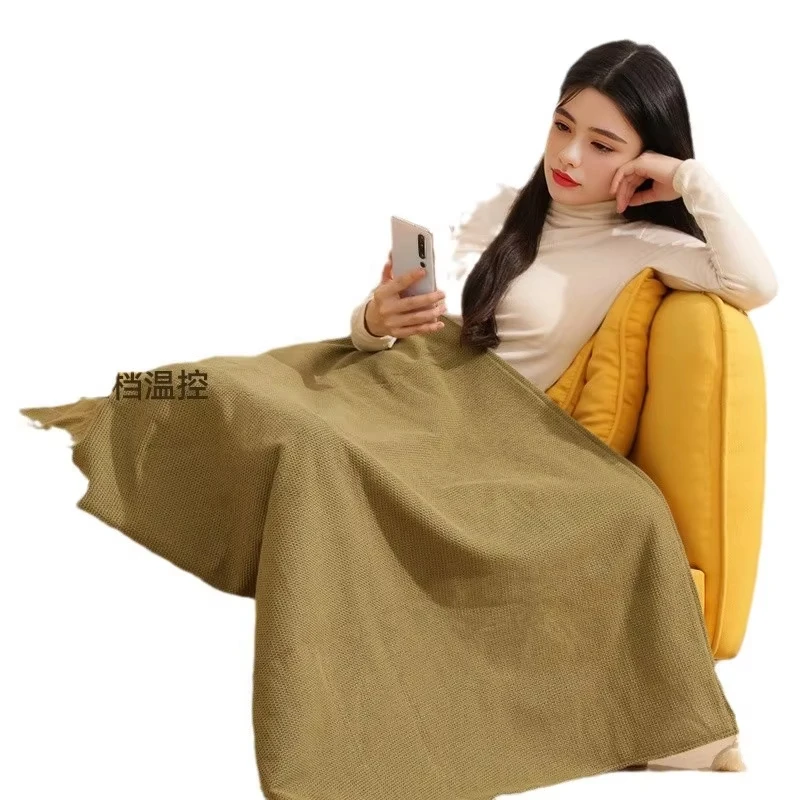 Electric Blanket USB Car Warm Blanket Heated Shawl Washable Cover Leg Shawl Heating Blanket Office Heating Mattress