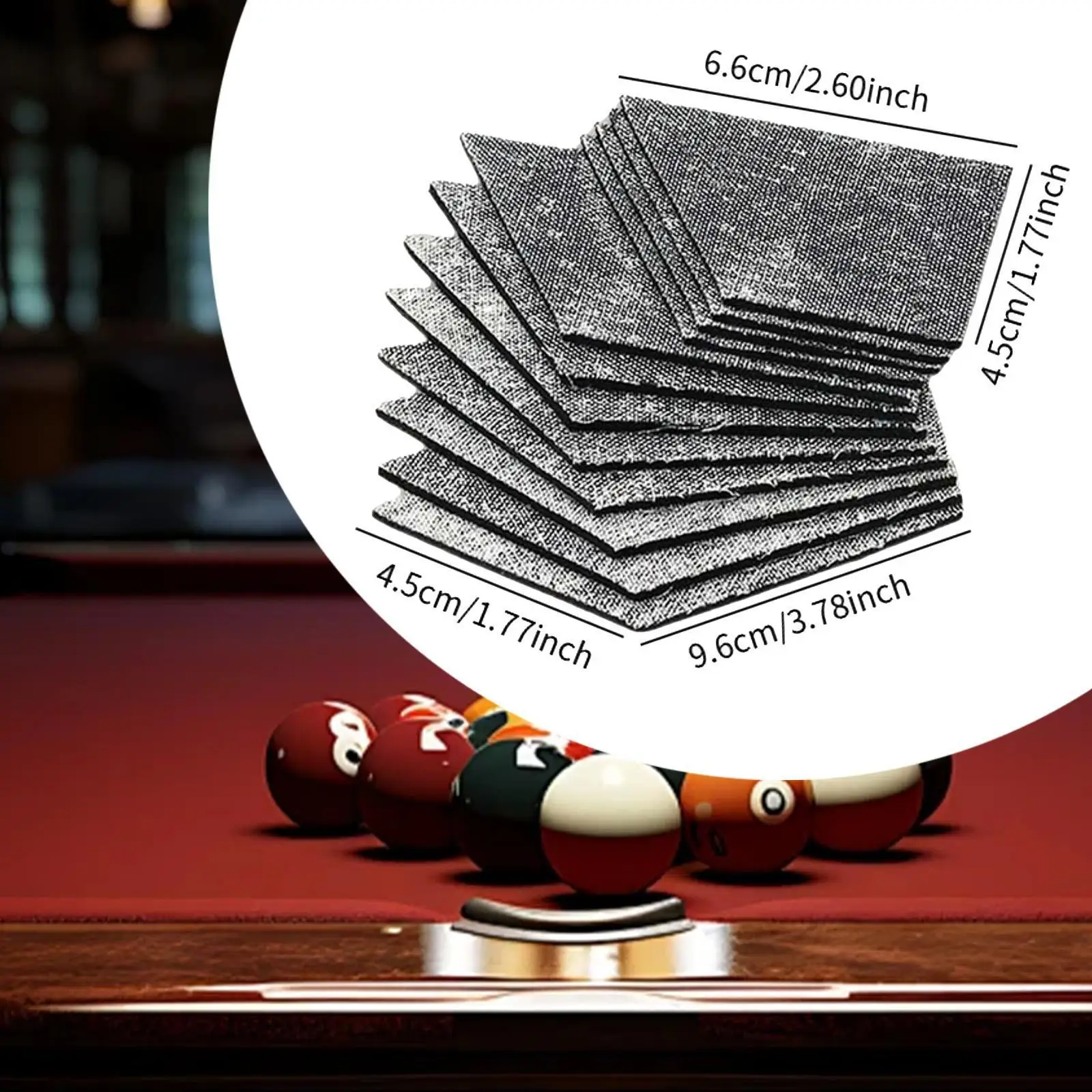 

12x подушка для бильярдного стола, резиновые границы, сменные резиновые развлекательные рейки, бамперы 5 мм для занятий спортом в бассейне