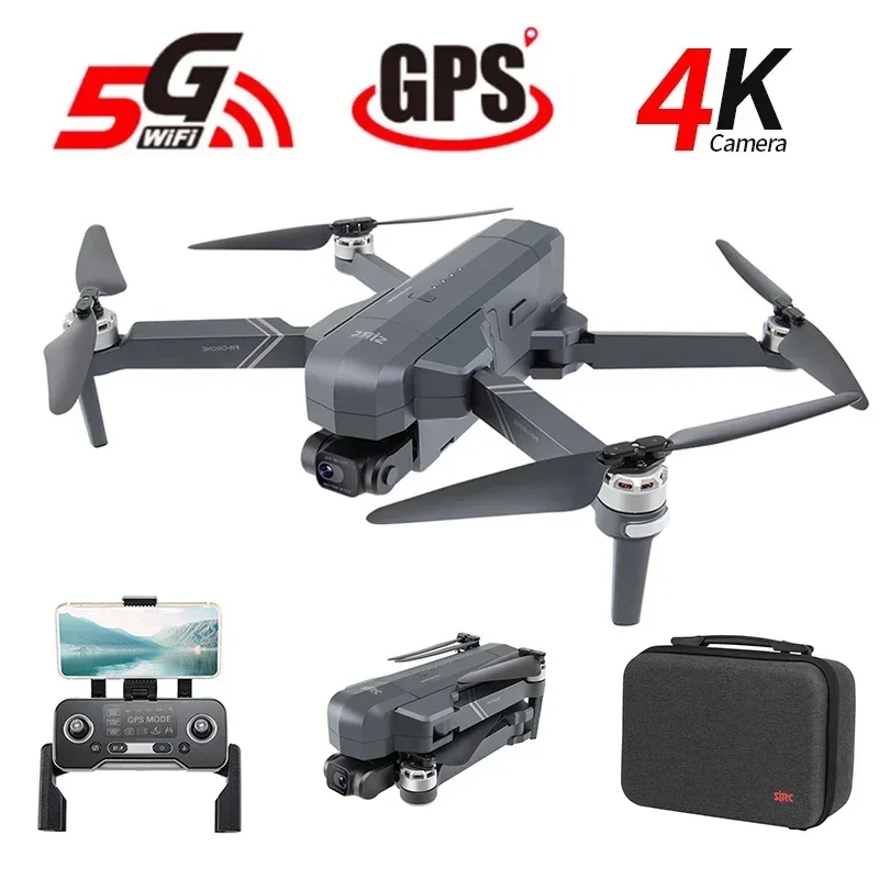 SJRC F11 프로 4K F11s 프로 4K 카메라 드론, GPS 5G FPV HD 2 축 안정화 짐벌 EIS 전문 브러시리스 쿼드콥터 RC 드론