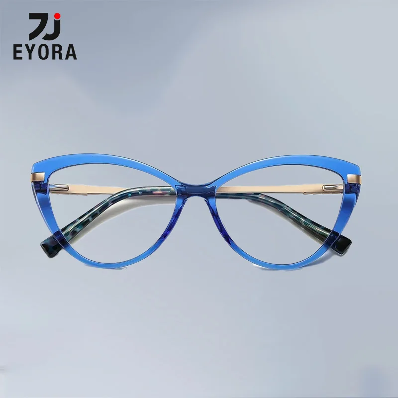 

EYORA New Cat Eye Optical Glasses Women Myopia Prescription Eyewear Hyperopia Reading Glasses Anti Blue Light Computer Eyewear