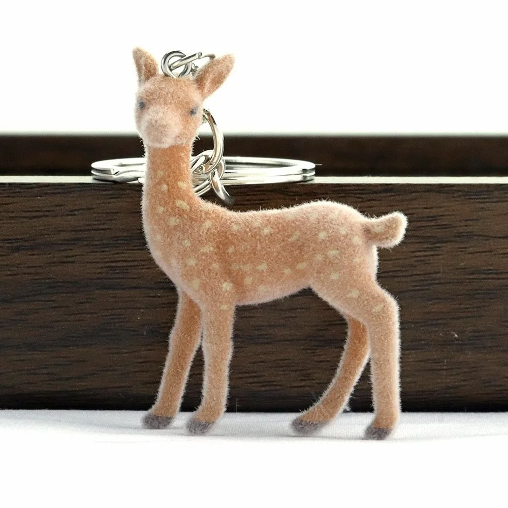 Cute Portable Deer Keychain — 11.5cm Korean Style