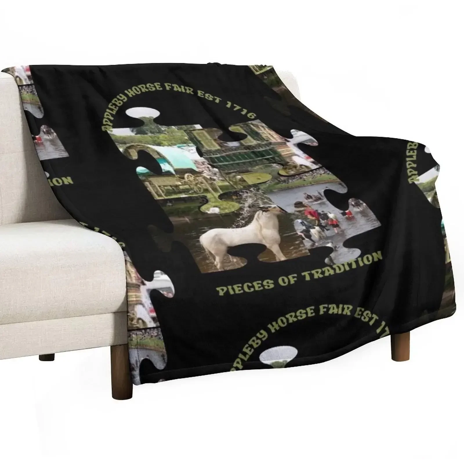 Appleby fair Gypsy history pieces of tradition Throw Blanket Giant Sofa For Sofa Thin Moving Blankets