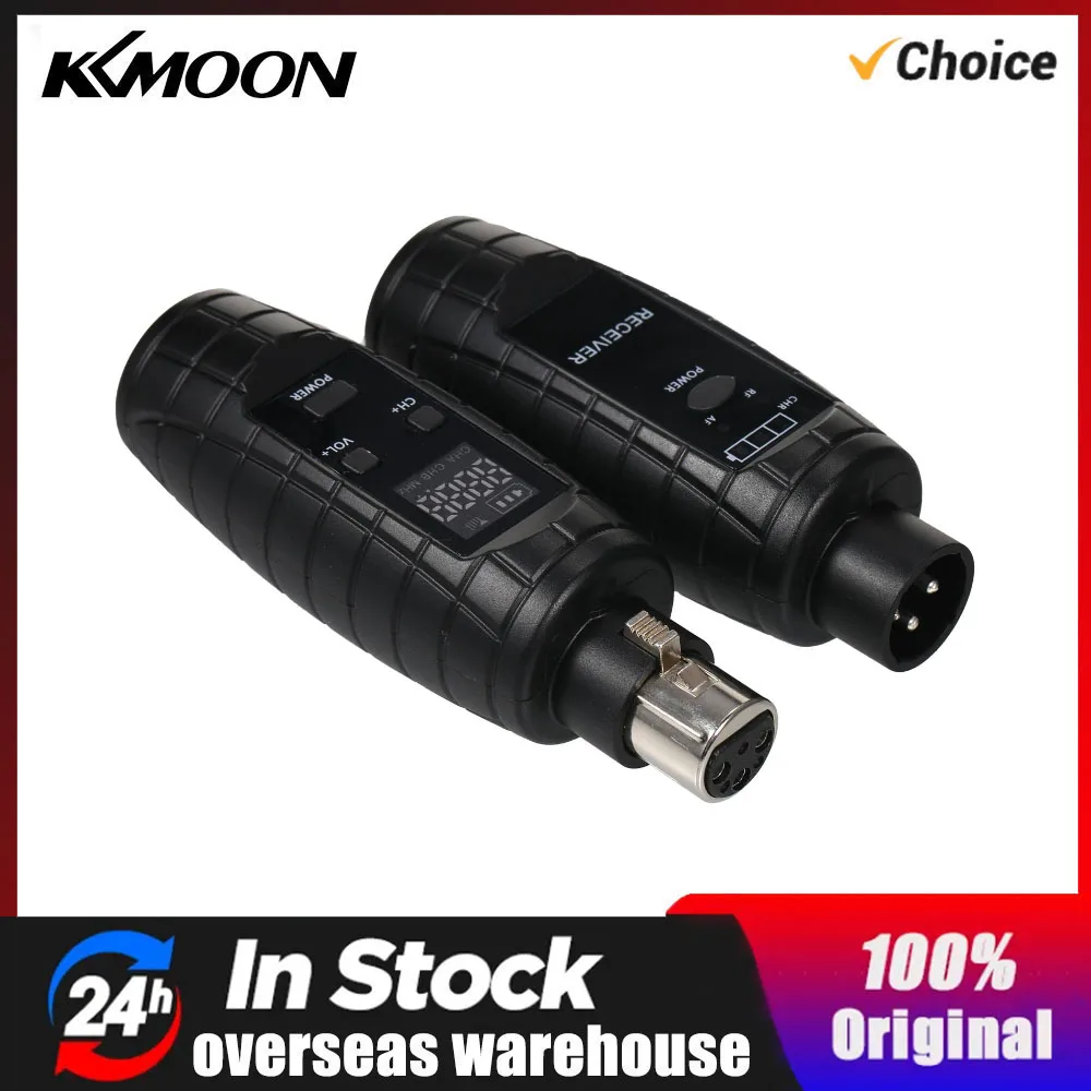 

UHF Wired to Wireless Microphone Converter Mic Transmitter & Receiver 571~598MHz Receiving with 48V Phantom Power 50~80M Range