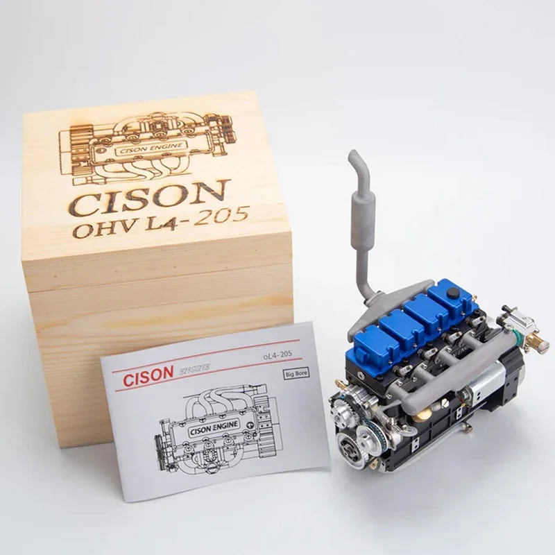 CISON L4-205-OHV Inline Four Cylinder Engine Kit 20.5CC Four Stroke Internal Combustion Engine Model