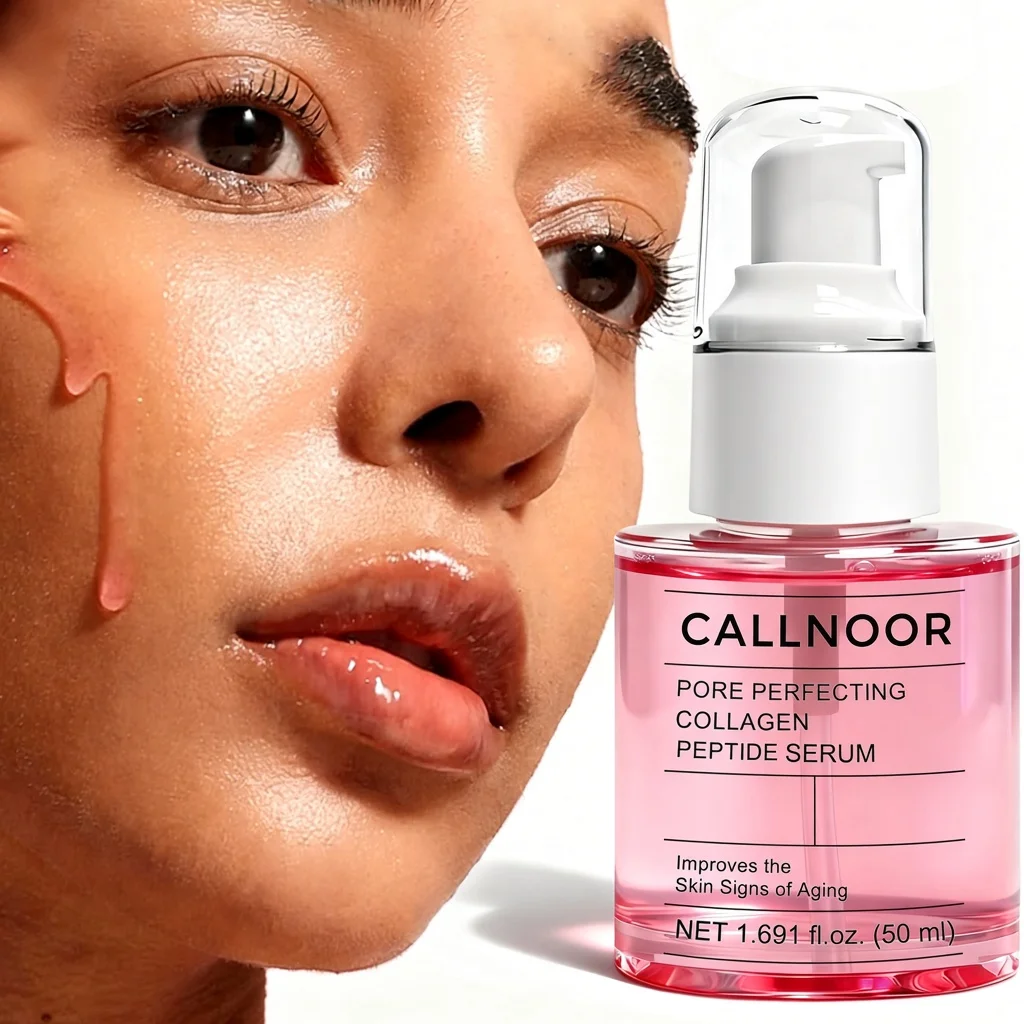Pore Perfecting Collagen Peptide Serum, Low-Molecular-Weight Collagen, 10-Complex Peptides, Hyaluronic Acid & Elastin.