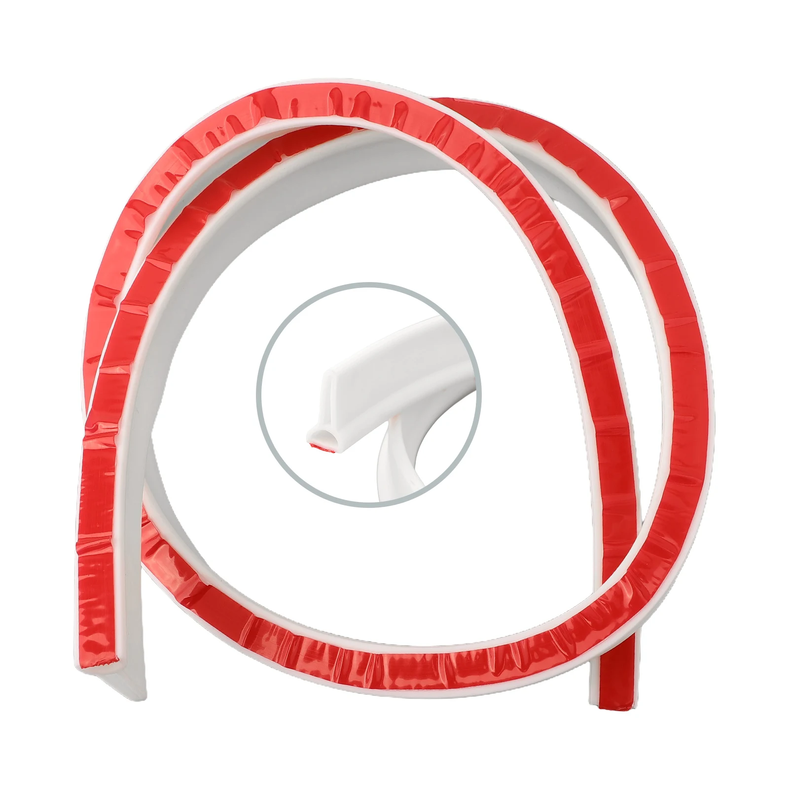 Water Stopper Strip for Bathroom Shower Rubber Retaining Barrier to Contain Water Flexible Shower Water Partition Blocker