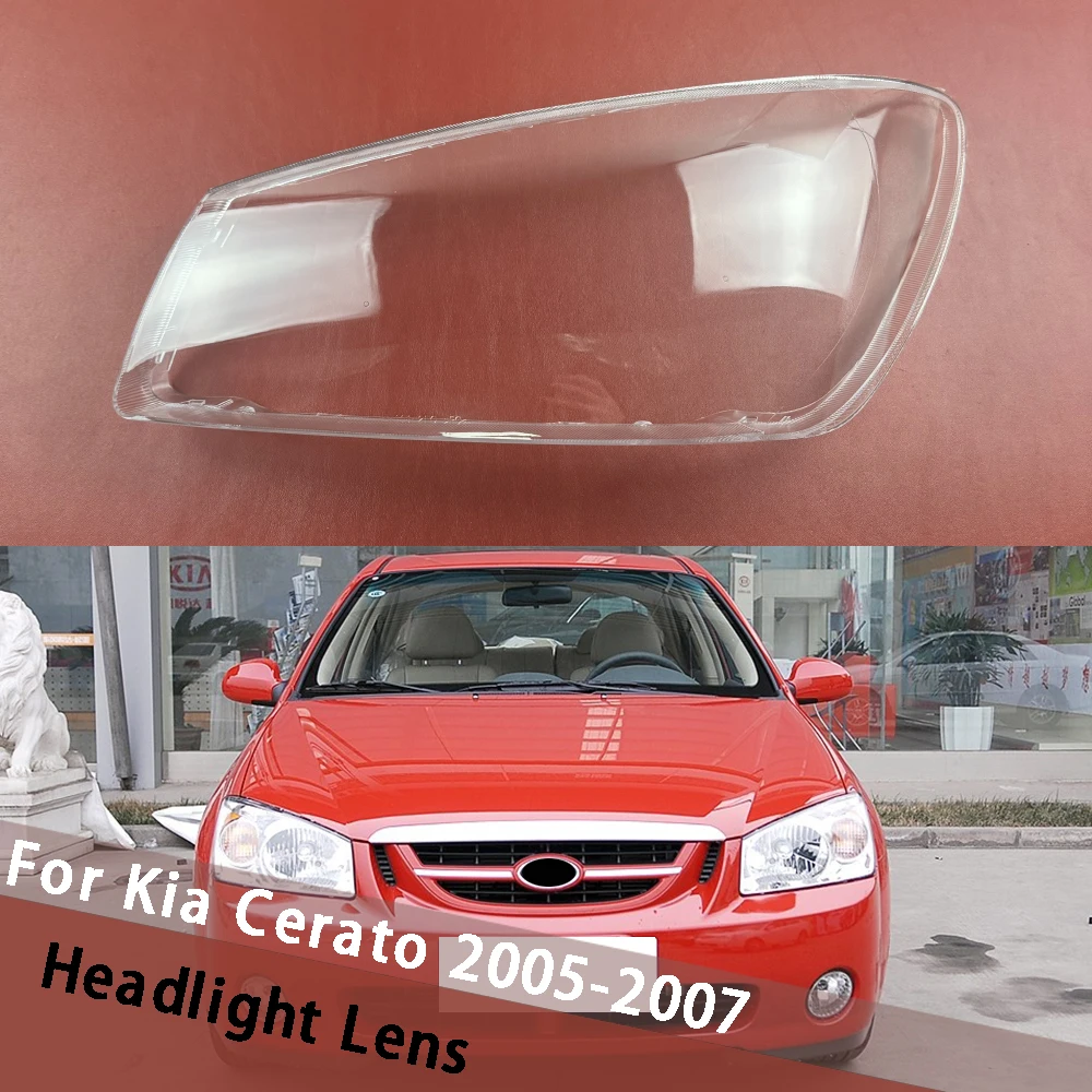 

For Kia Cerato 2005 2006 2007 Transparent Lampshade Lampcover Headlamp Cover Lamp Shade Headlight Shell Lens Housing Plexiglass