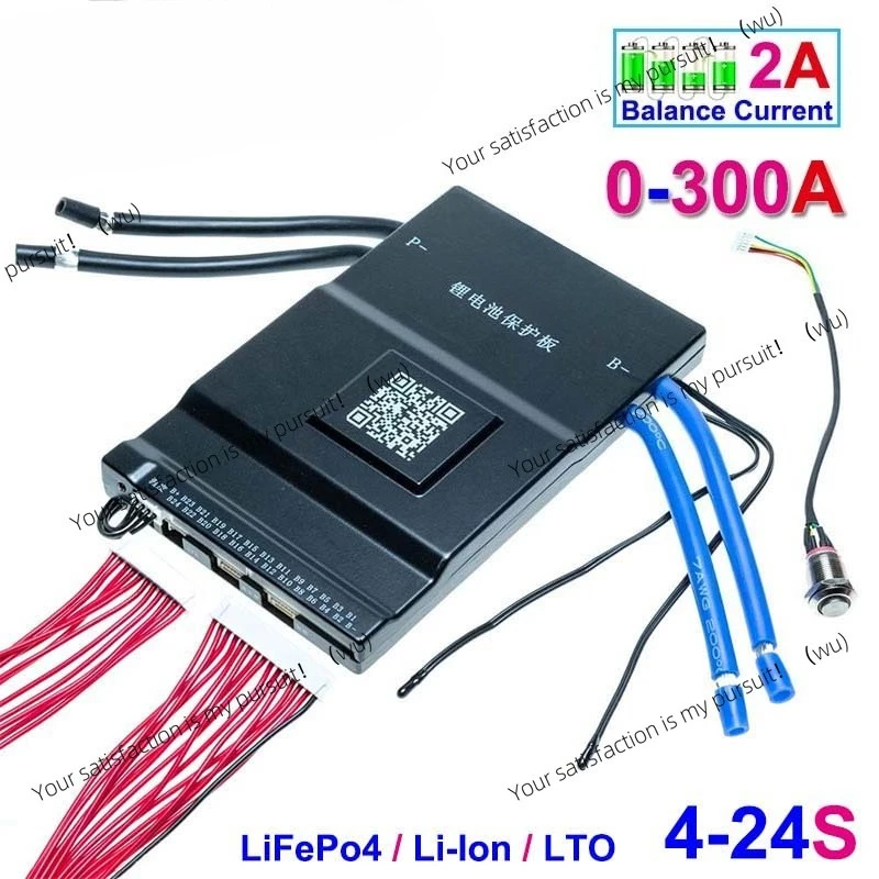 

Smart Bluetooth Active Balance Li-Ion LiFePo4 LTO Батарея 4S 8S 14S 16S 17S 20S 24S 12V 24V 36V 48V 200A 300A JiKong BMS