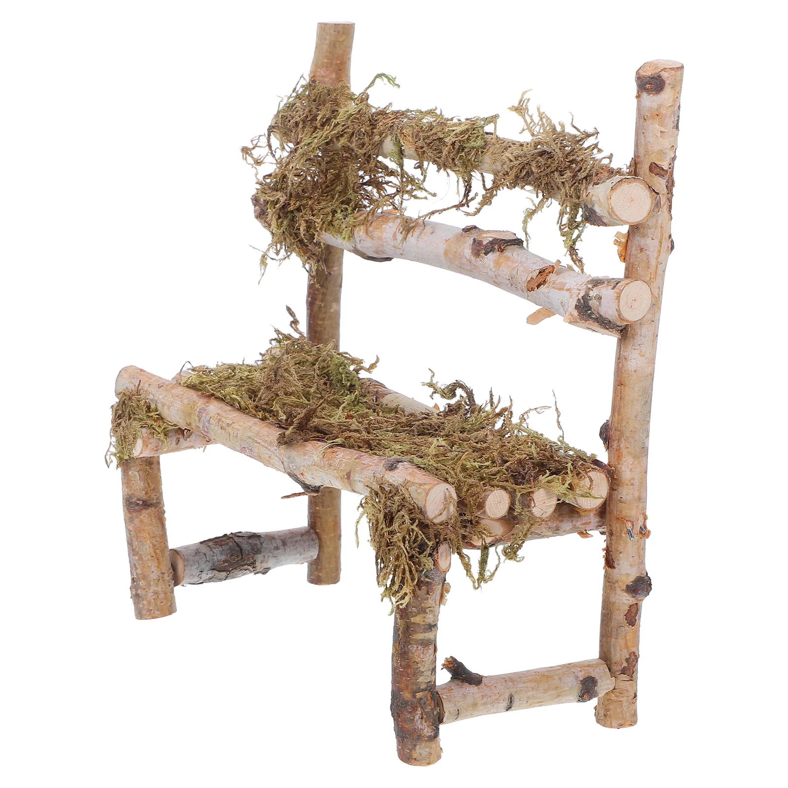 Mini ornamenti per sedie in legno Squisiti piccoli mobili Finestra Casa Soggiorno