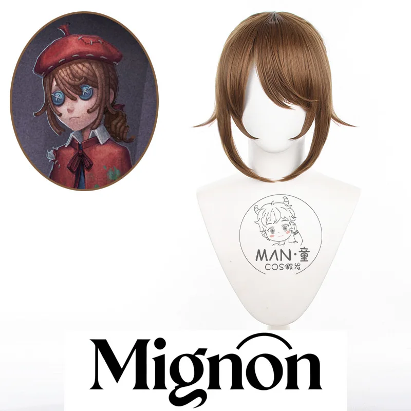 

Парик для косплея Identity V Painter, золотой соотношение Aegir Valden, имитация кожи головы, подарок на Хэллоуин