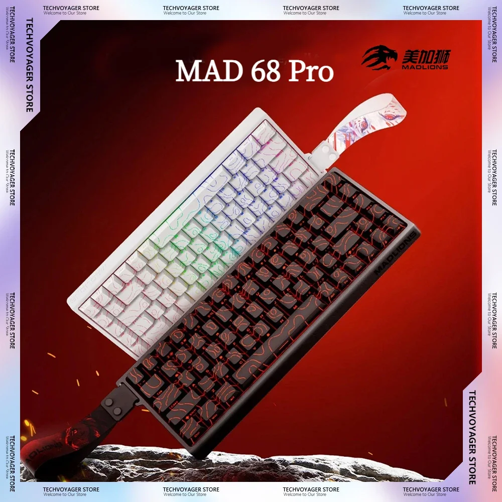 FGG MADLIONS Madcatz Mad 68 Pro Magnetic Switch Mechanical Keyboards 8K Hot Swap Custom Wired Gaming Keyboard PC E-sports Gifts