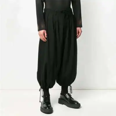 

Men's Europe Eight-Point Thin New Youth Style Casual Show Trousers And The United States Loose Fashion Brand