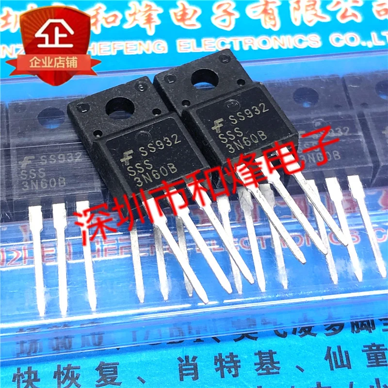 5PCS-10PCS SSS3N60B  TO-220F   New and Original On stock