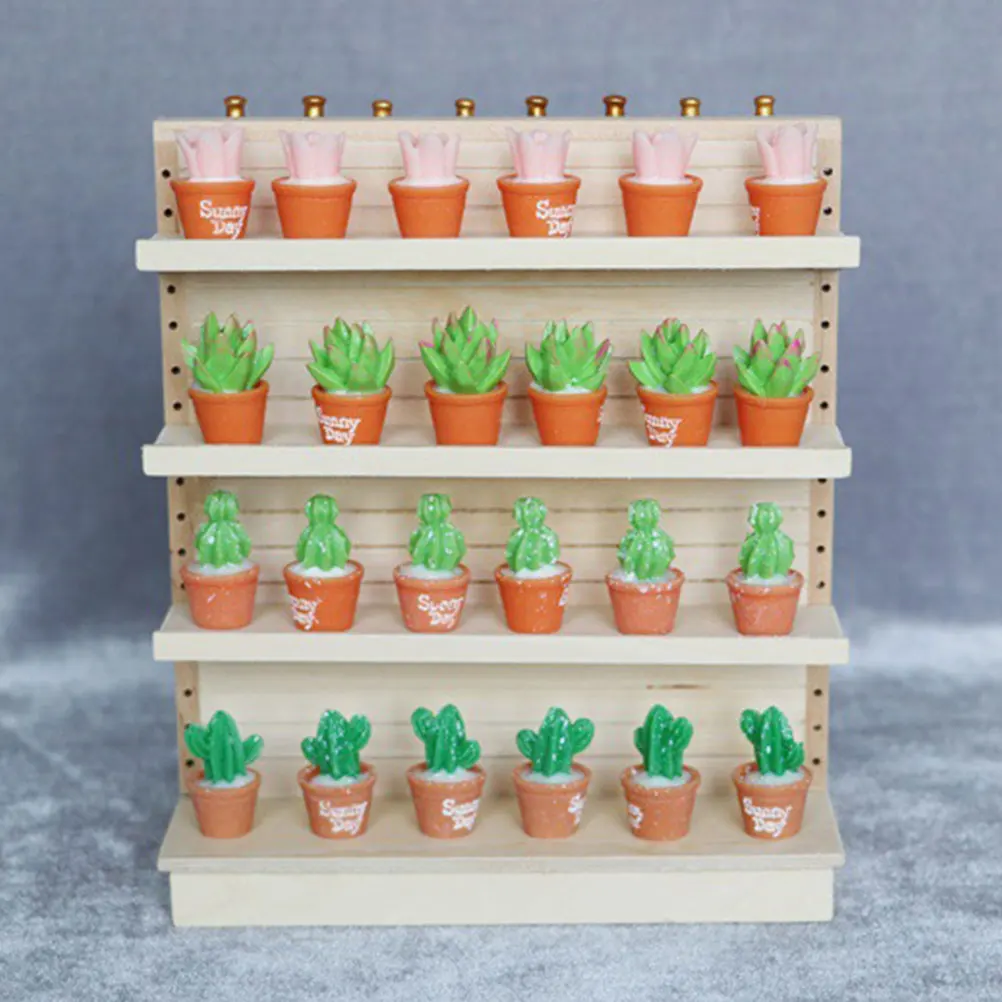 Mini support de rangement en bois lisse et léger, 1 pièce, modèle d'étagère décorative pour Mini maison de poupée, meubles d'exposition faits à la main, Micro