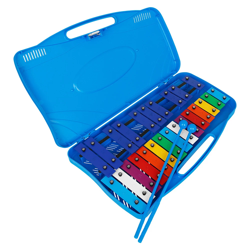 Professional 25 Note Xylophone Kids Percussion Musical Instrument Colorful Musical Toy With Music Songbook Carry Case Mallets