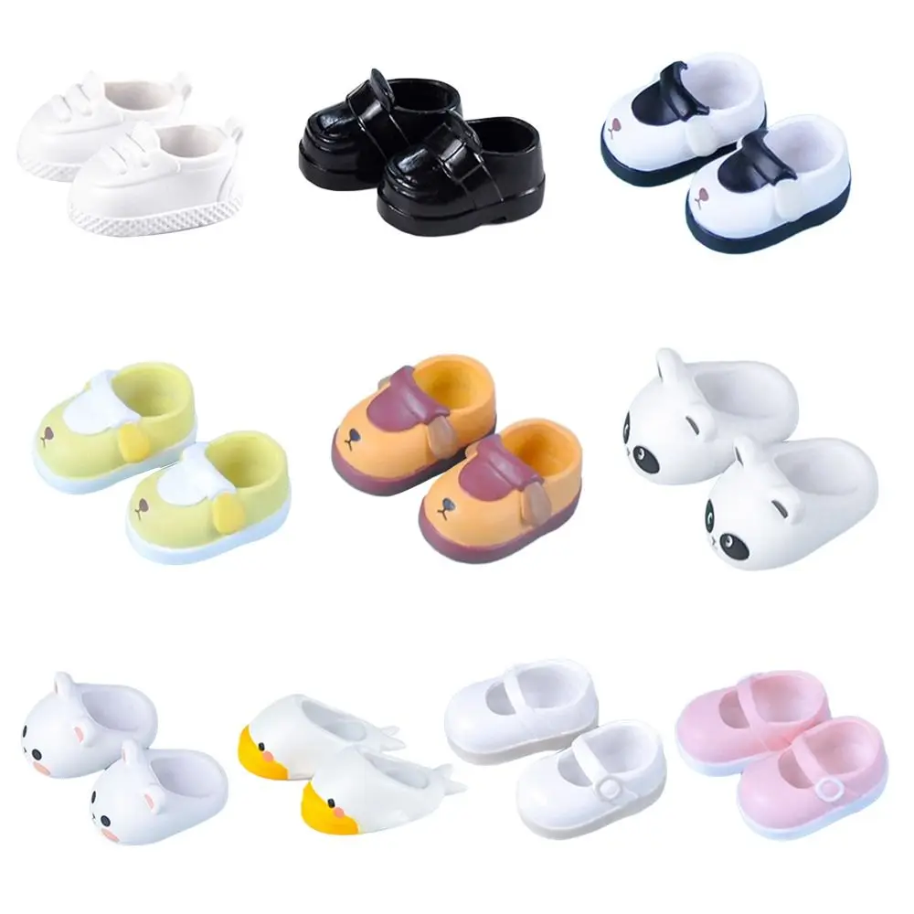 Ob11 Shoes Slippers PVC MIni Shoes Sandals Cartoon Cute Sports Shoes For Molly Obitsu11 Gsc Ufdolls 1/12BJD Dolls Accessories