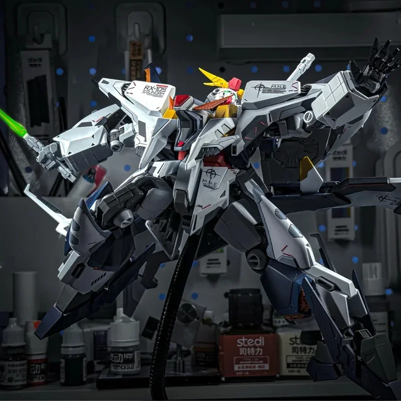 JUJIANG HG RX-105 XI 1/144 مقياس التجمع أطقم منمذجة عمل الشكل لعبة روبوت للهواة والأطفال البلاستيك نموذج جمع هدية