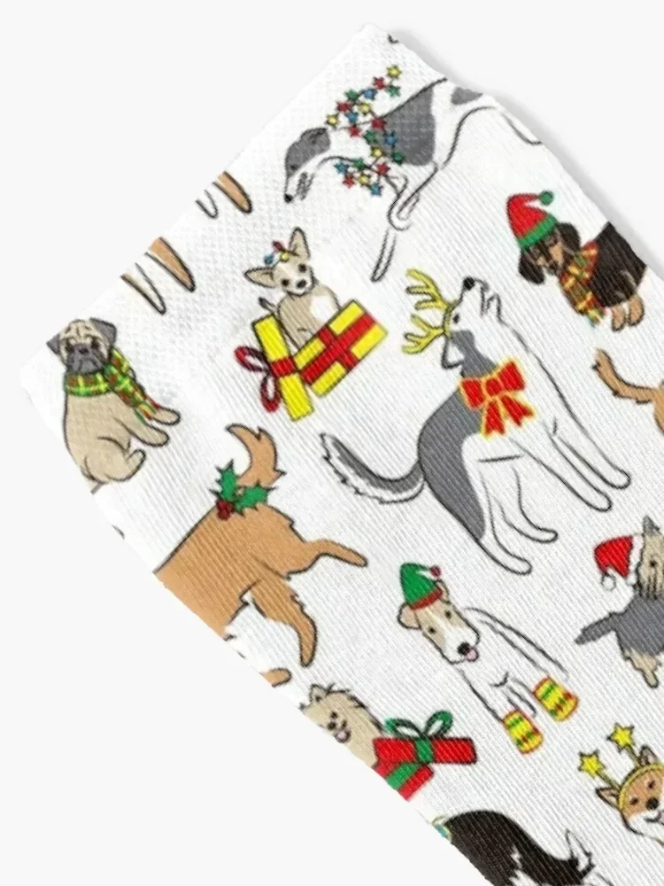 Christmas Dogs Socks tennis basketball Socks For Men Women's