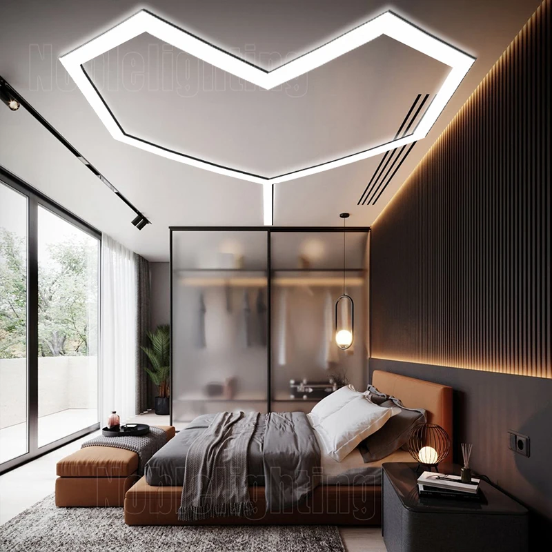 Panel Langit-langit LED Heksagonal Modern 6500K Lampu Detail Led Putih-untuk Salon, Area Bermain Anak-anak, Kafe Internet & Toko Ritel