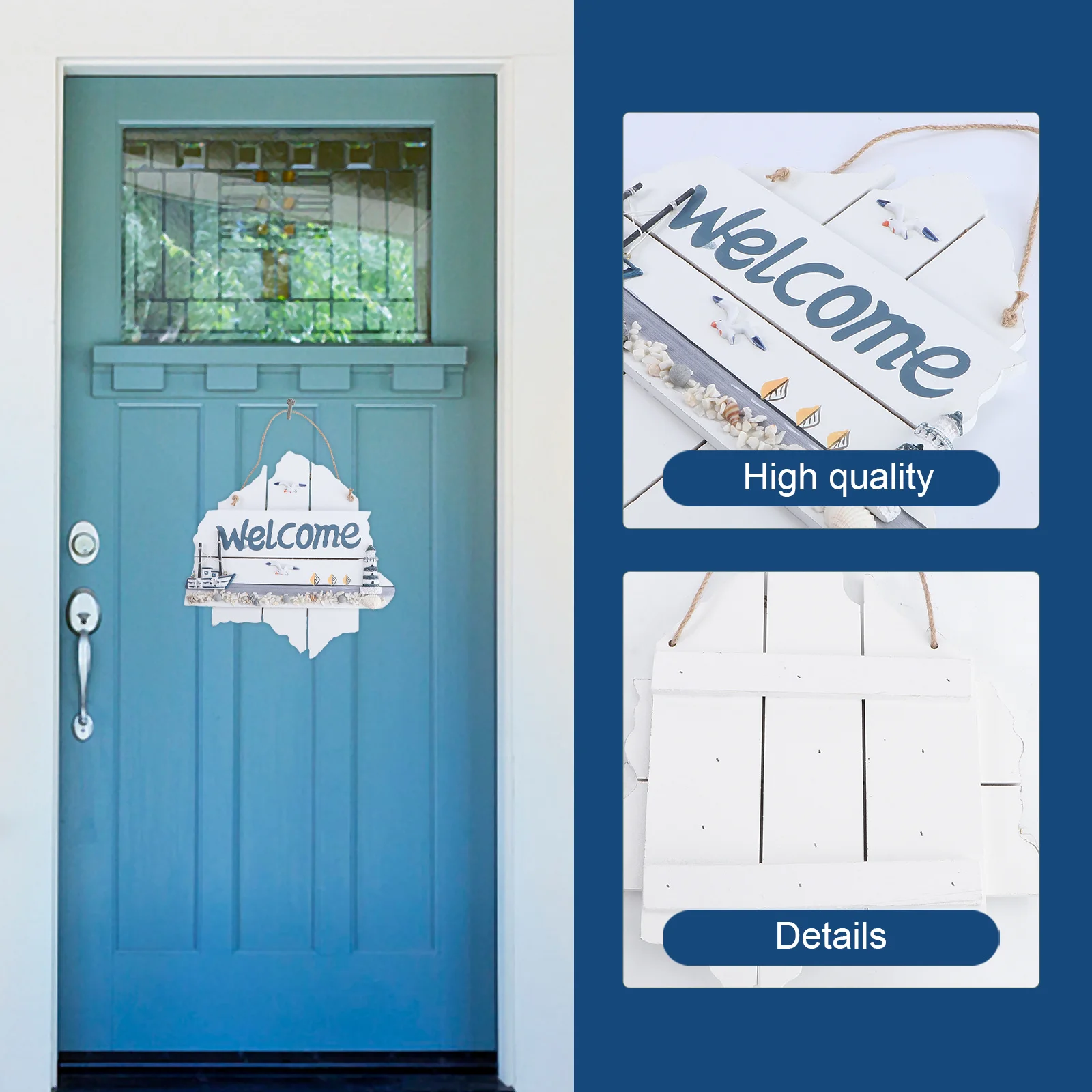 

Creative Letter Welcome Hanging Tag Door Decor For Home Bar Restaurant Courtyard Wall Pendant Party Holiday Decoration