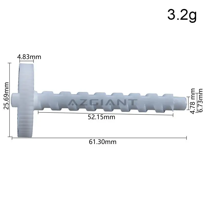 AZGIANT for BMW X3 E83 3 Series E46 316i 318i 320i Car Fuel Tank Cap Lock Release Motor Inner Worm Gear 51T Replace Exact Fit