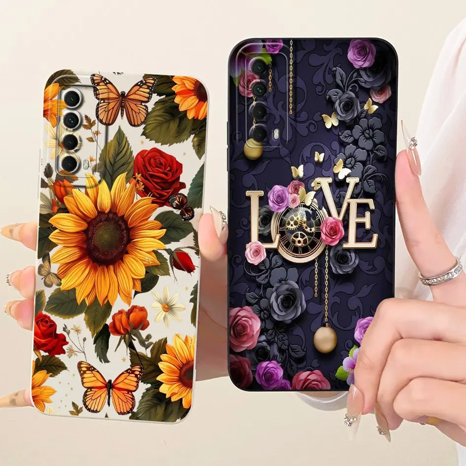 لهواوي P الذكية 2021 حافظة PPA-LX1 PPA-LX2 لطيف الكرتون القط أرنب لينة سيليكون غطاء مقاوم للصدمات لهواوي Y7a PPA-LX3 Funda #4