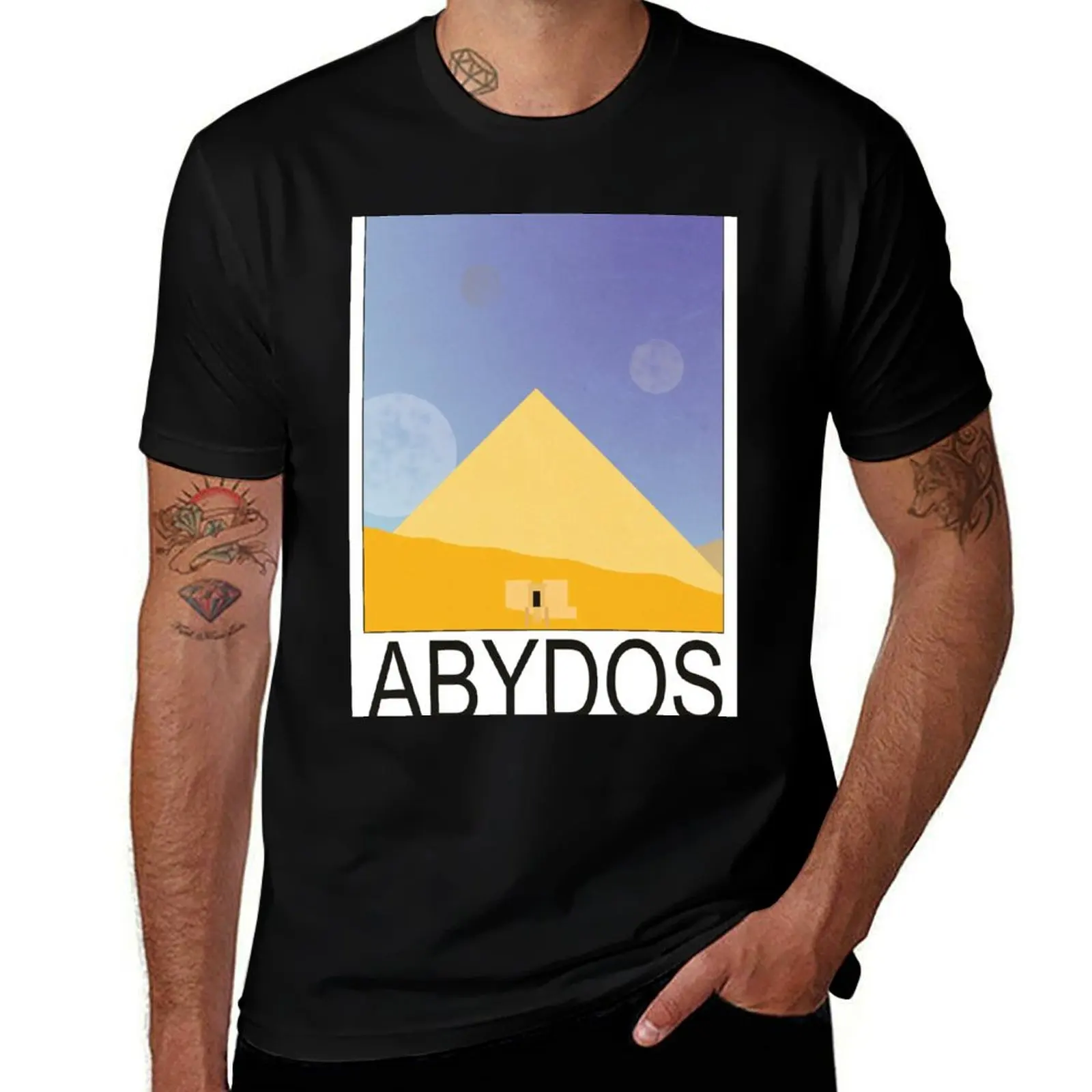 Stargate - Travel Poster (Abydos) T-Shirt anime street wear mens graphic t-shirts anime