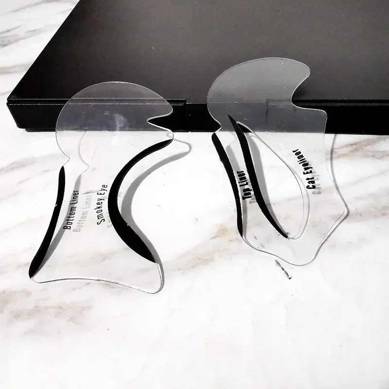 Eyeliner-Schablonen, geflügelte Eyeliner-Schablonen, Modelle, Vorlage, Formwerkzeuge, Augenbrauen, Vorlage, Karte, Lidschatten, Make-up-Werkzeug