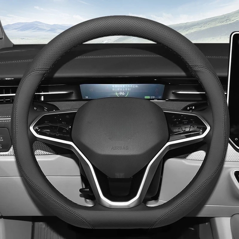 Для VW Volkswagen ID3 ID4X ID6 CROZZ Golf 8, кожаный чехол на руль Nappa, четырехсезонный универсальный противоскользящий автомобильный аксессуар