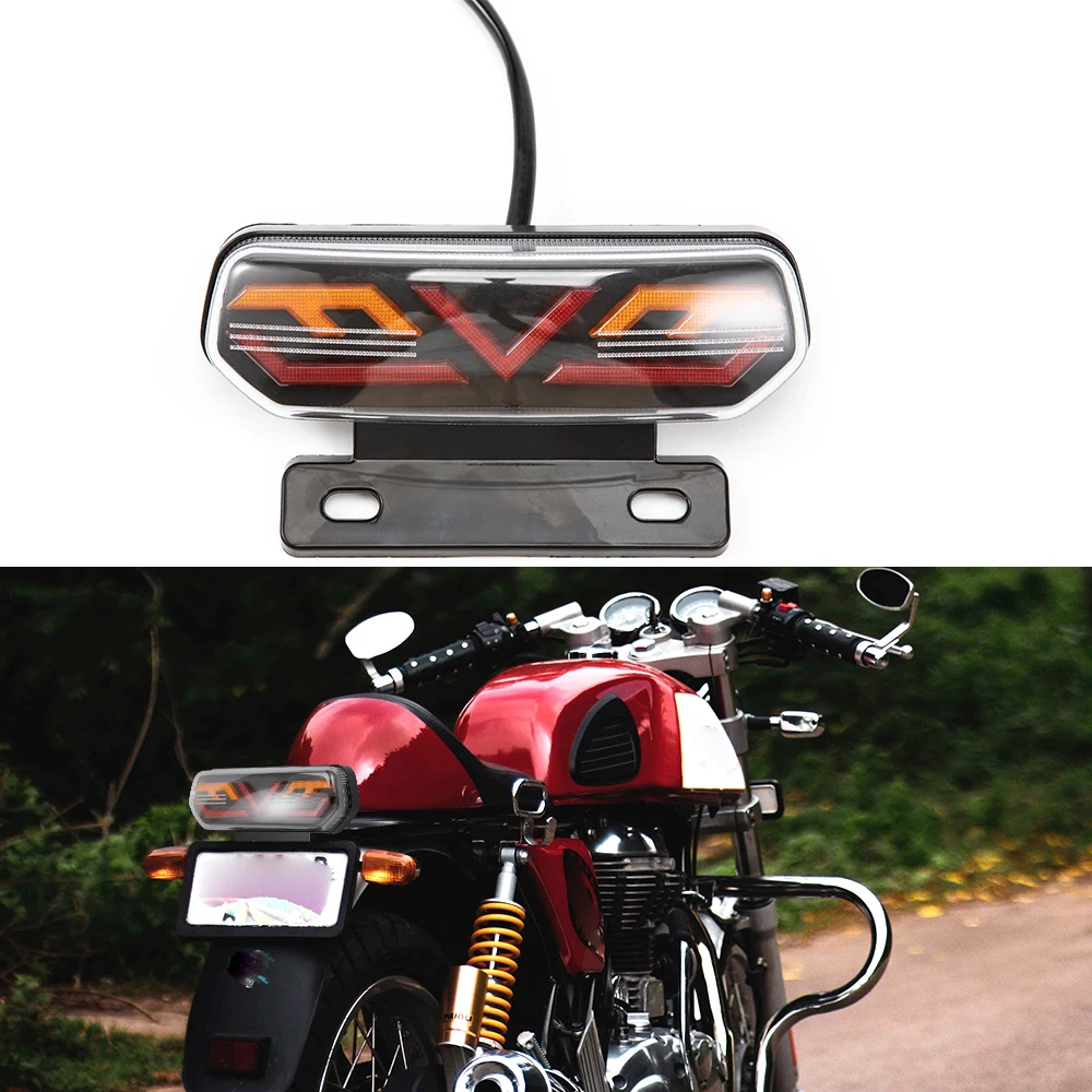 Motorcycle Brake Light ATV Tail Light Stop Turn Signal Indicator Rear Lights LED For Suzuki Boulevard M109R Ninja 250R EX250F