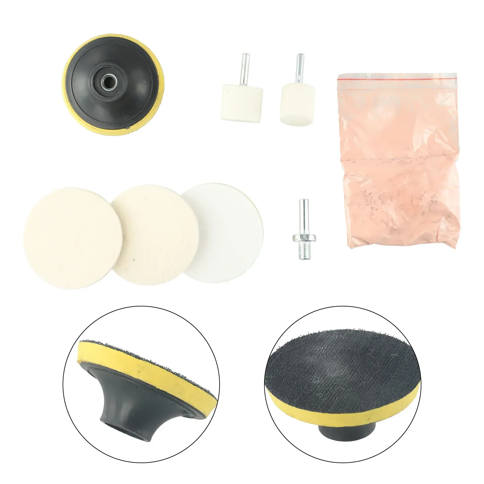 8PCS Car Windshield Glass Scratch Remover Cerium Oxide Powder Glass Polishing Kit Home Vehicle Accessories For Polishing