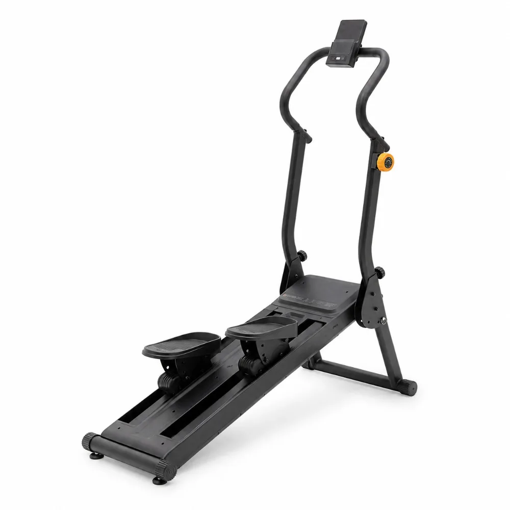 Foldable Stair Climber Machine Steel Home Fitness Stepper Magnetic Resistance Workout Climbing Machine Phone Holder Double Rail - view 4