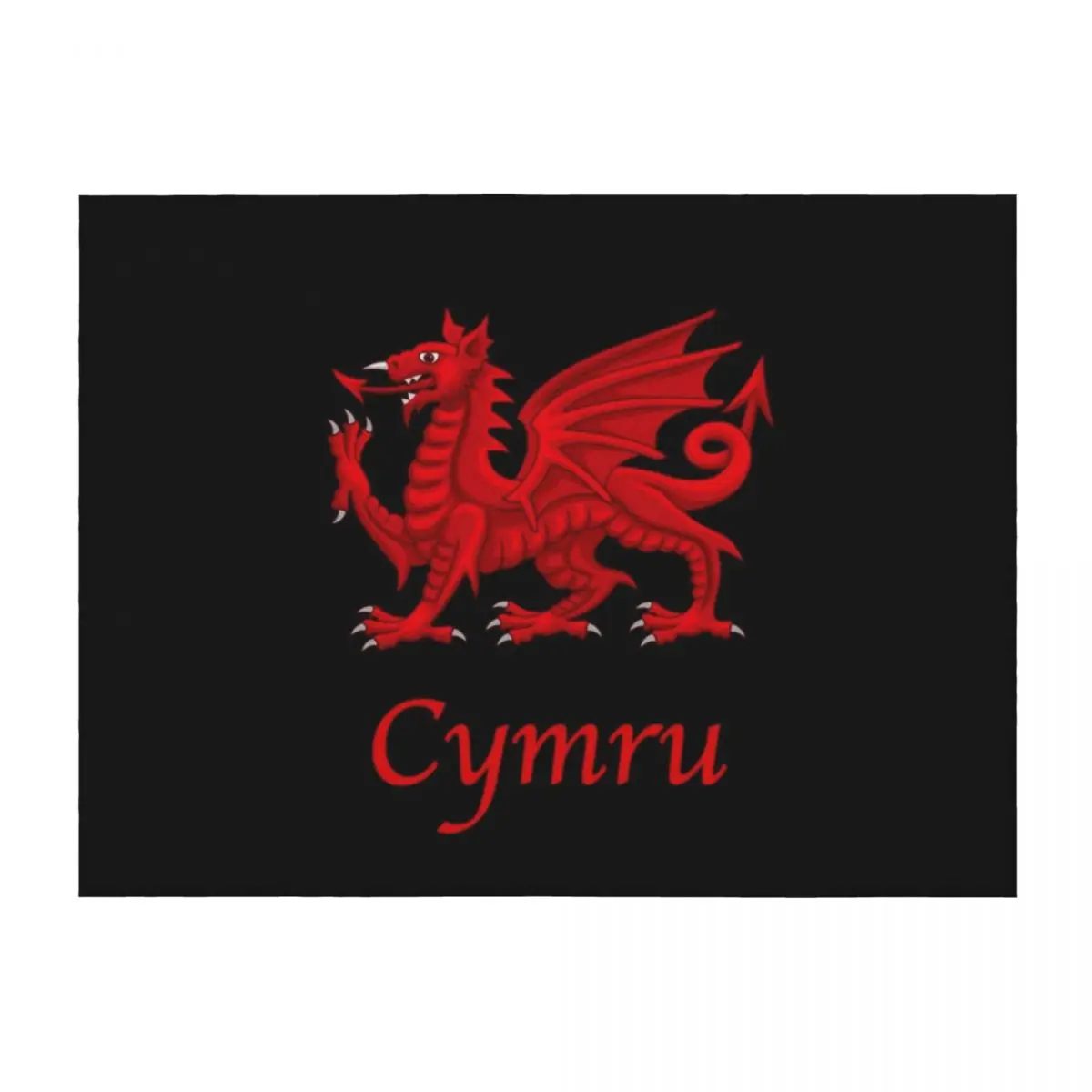 

Cymru - Wales Throw Blanket Sofa Throw Retros Giant Sofa manga Blankets