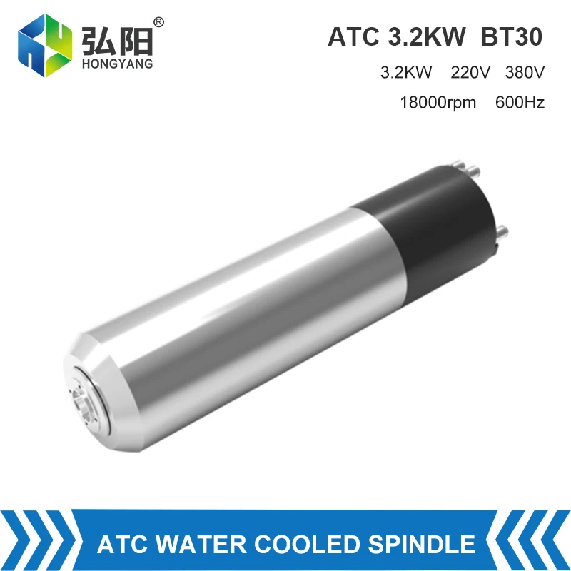 ATC-水冷スピンドル,自動工具交換器,CNC彫刻機,220v,380v,3.5 kw,bt30,110mm, 18000rpm