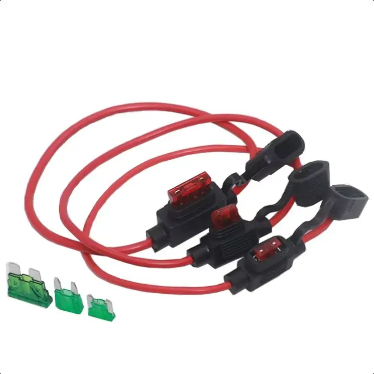 【1Set】Waterproof 32V Micro/Mini/Standard Auto Fuse Holder 18/16/14/12/10AWG With Car Blade Fuse 1A-5A 7.5A 10A 15A 20A 30A40A50A