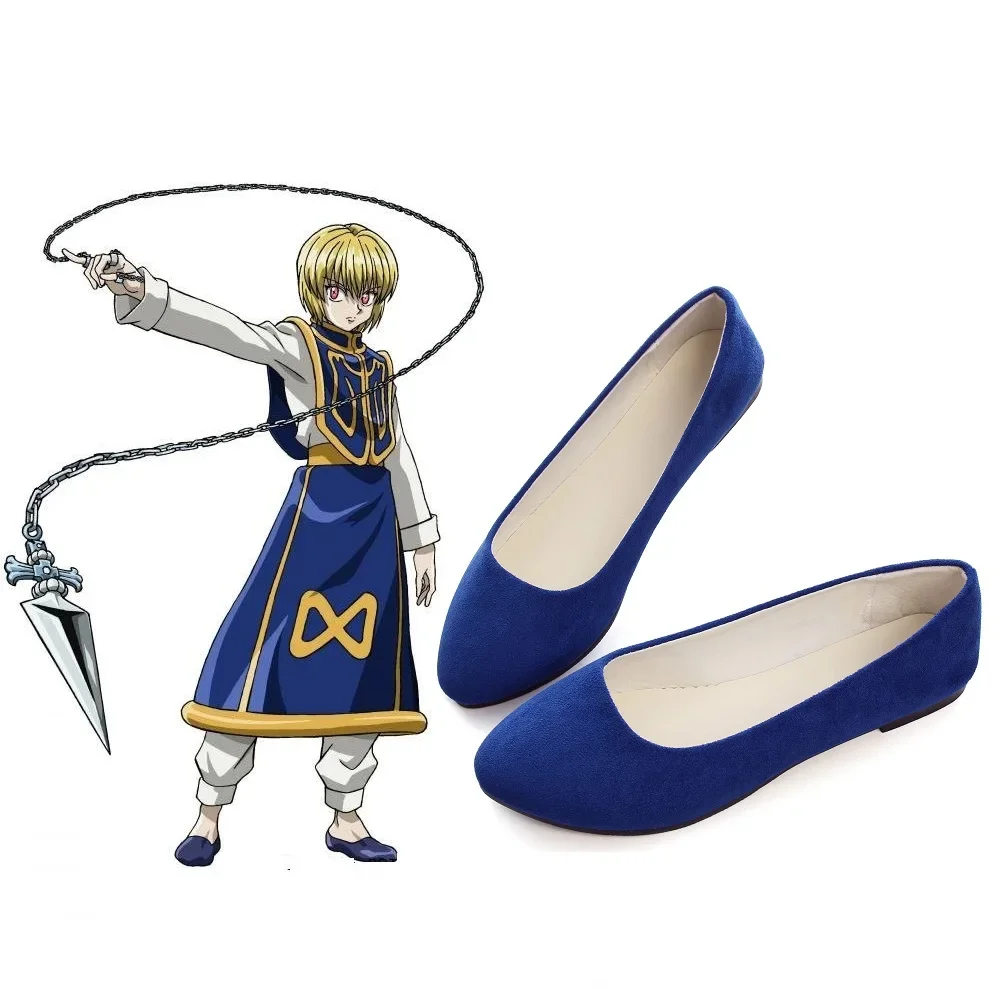 hunter-x-hunter-kurapika-cosplay-chaussures-bleues-bottes-de-barrage-accessoires-de-costume-de-ixde-carnaval-d'halloween