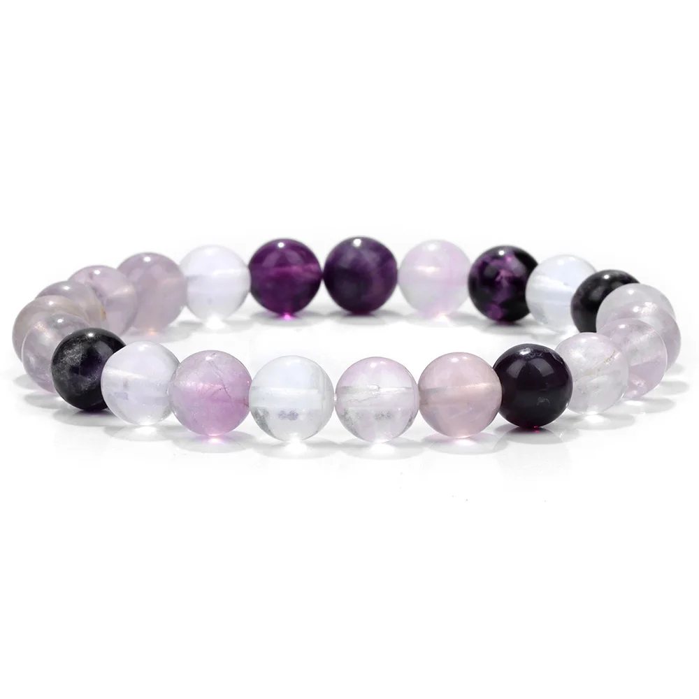 Originale Reiki ametiste perline bracciali per donna uomo pietra naturale cristallo quarzs lapislazzuli braccialetto elastico sanitario