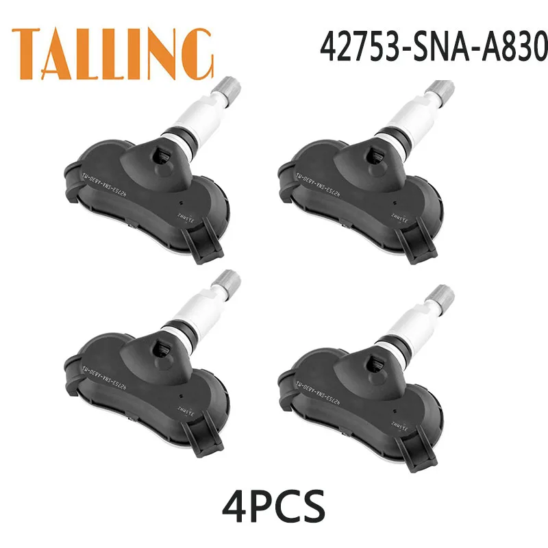 

42753-SNA-A830 4Pcs TPMS Tire Pressure Sensor 315MHZ for Honda CRZ Insight Odyssey Element Civic 42753SNAA830 42753-SNA-A830-M1