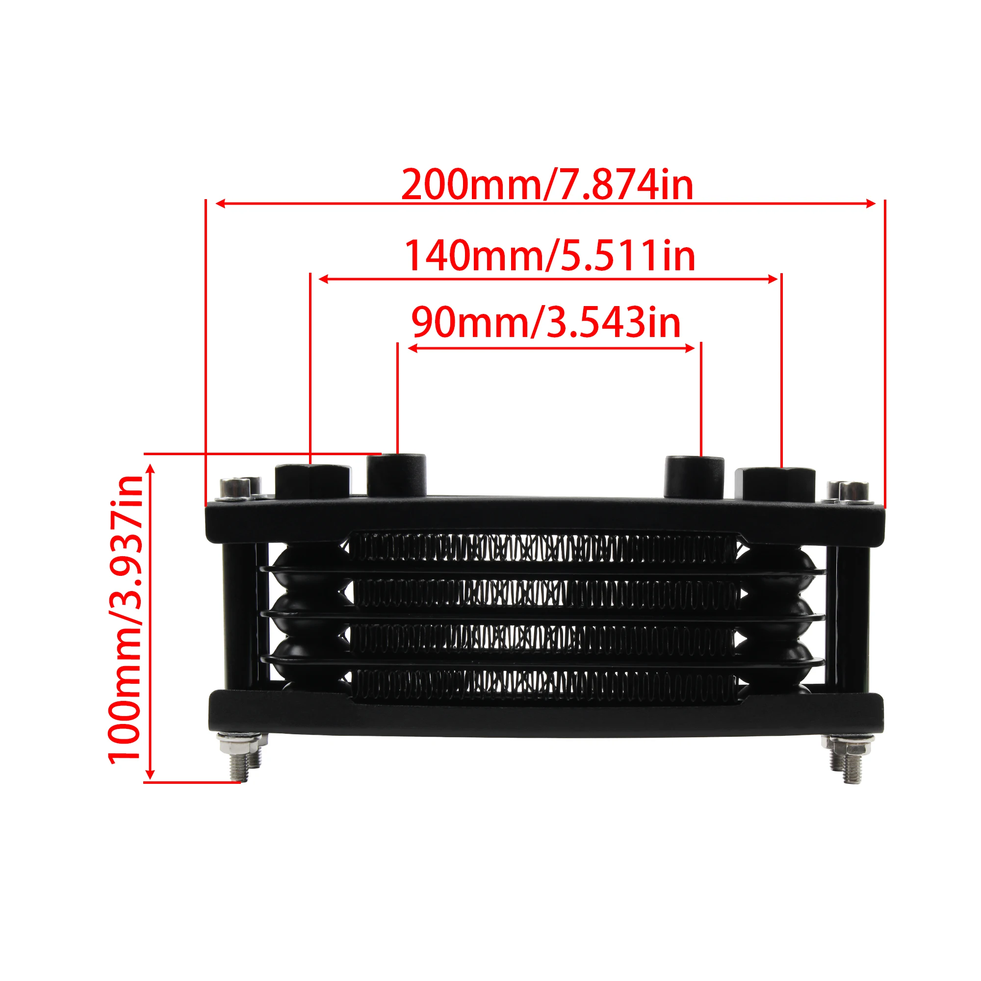 Motocross Universal 50cc 140cc Modified Oil Cooler Oil Radiator Kit For Honda Monkey 125 Moto Oil Cooler view 6