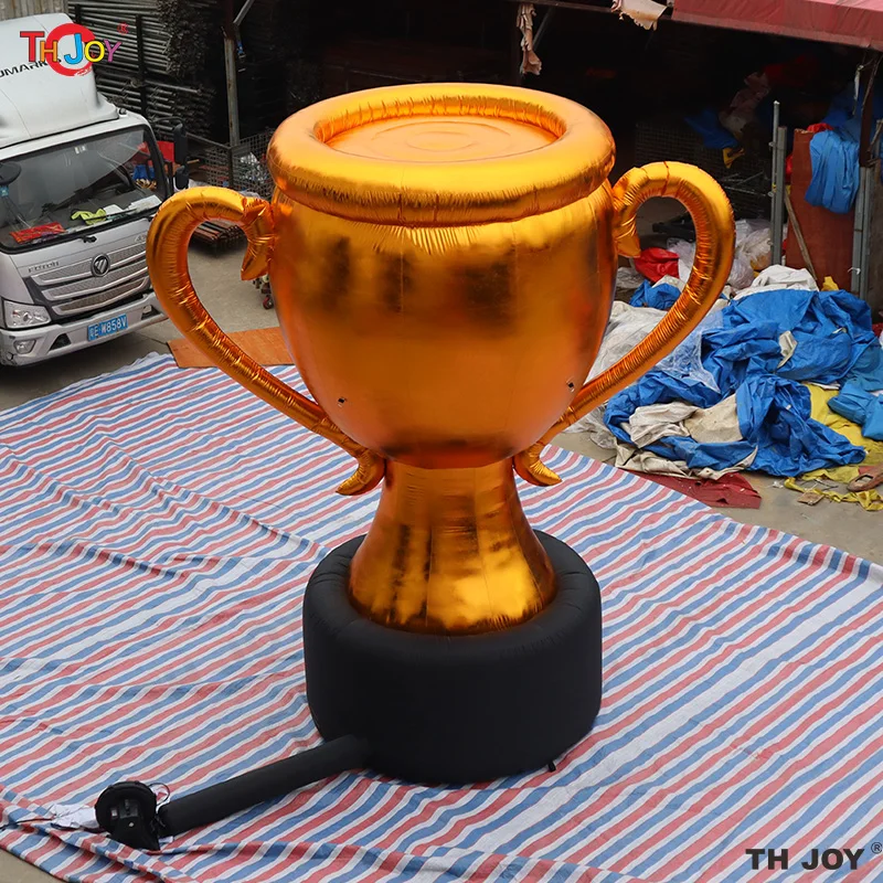 Free Air Shipping 4m High Giant Inflatable Advertisement Trophy Inflatable Cup model Inflatable Trophy