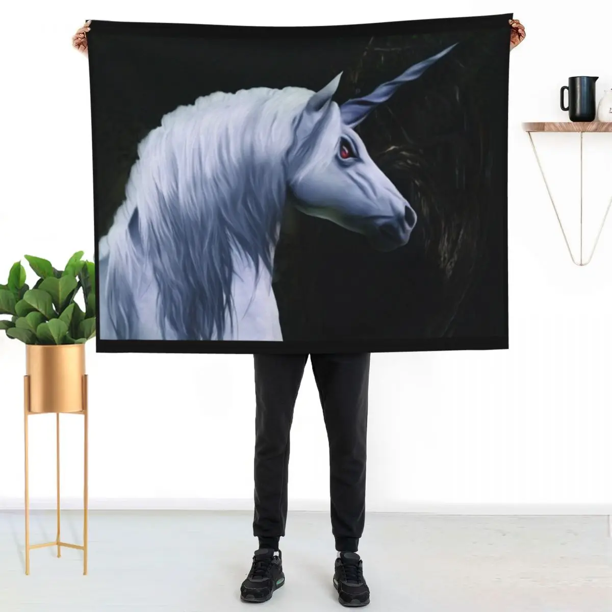 Angry unicorns - B99 Throw Blanket Polar Vintage christmas decoration Decoratives for babies halloween Blankets