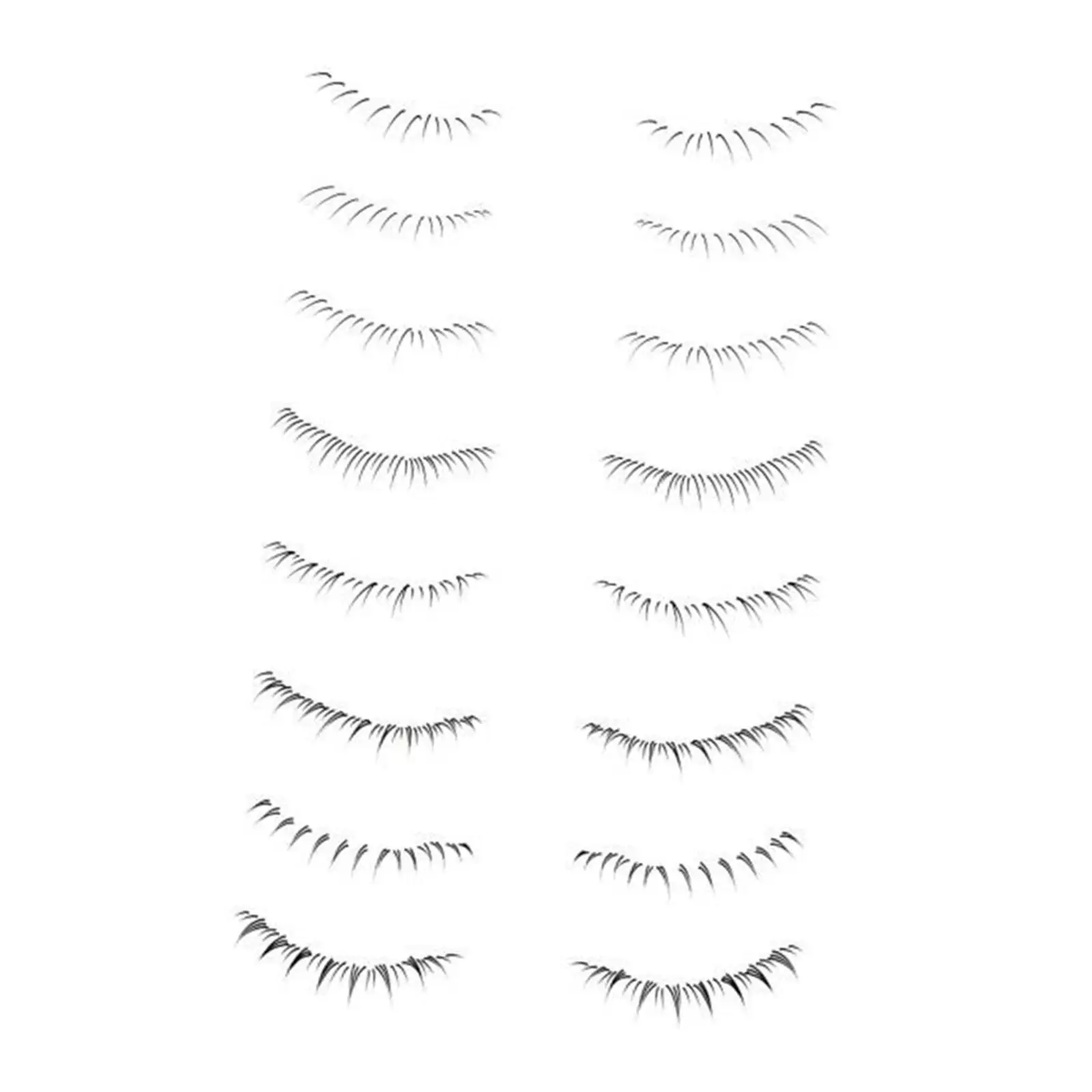 False Eyelashes Professional Halloween Lashes Gorgeous 3D Volume Makeup Eyelashes Fake Lashes for Party Halloween