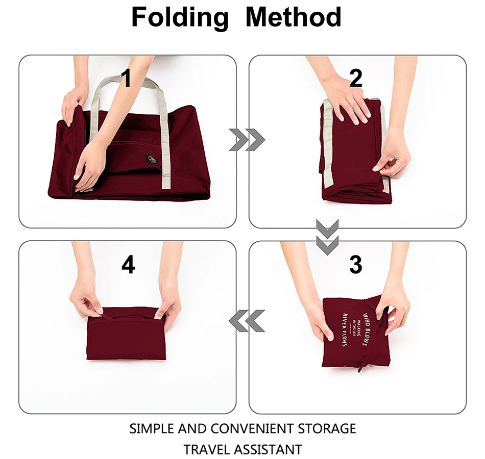 Large Capacity Foldable Travel Bag Clothes Organizers Bag Handbags Unisex Food Pattern Luggage Men Duffle Bag