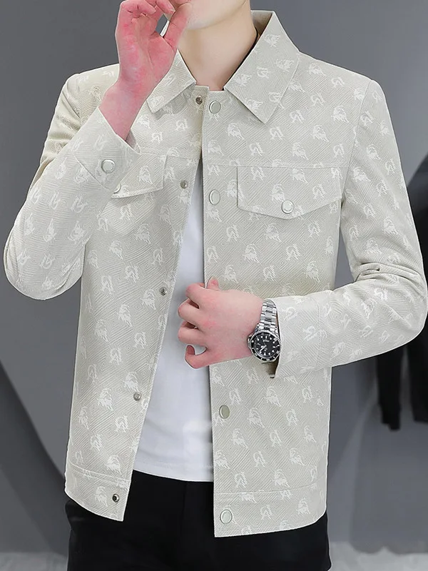 

2025 New Men's Jaet Thin Casual ort Sle Stand Collar Top Polyester Fiber Outdoor Daily Wear Ele Sle No Cap